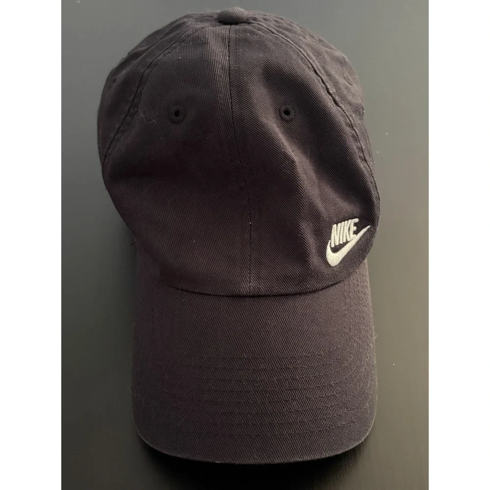 Nike S1ZE Black Strapback Baseball Cap OSFM Golf Tennis Running Casual Street